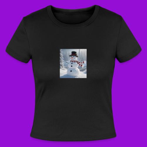 4 print - Slim Fit Rib Women's T-Shirt