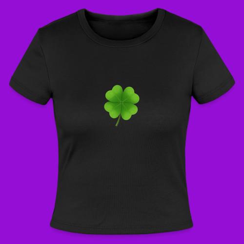 Four leaf clover - Slim Fit Rib Women's T-Shirt