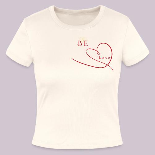 BE LOVE - Slim Fit Rib Women's T-Shirt