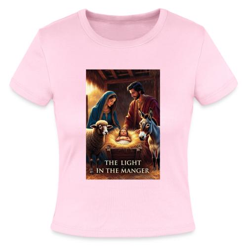 Nativity Manger T-Shirt - Slim Fit Rib Women's T-Shirt
