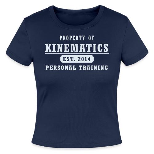Property of light gray - Slim Fit Rib Women's T-Shirt