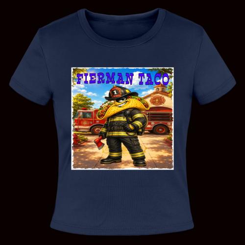 Fireman Taco - Slim Fit Rib Women's T-Shirt
