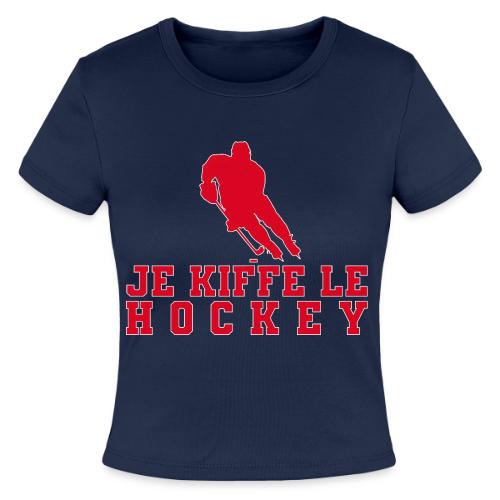 I love hockey - Slim Fit Rib Women's T-Shirt