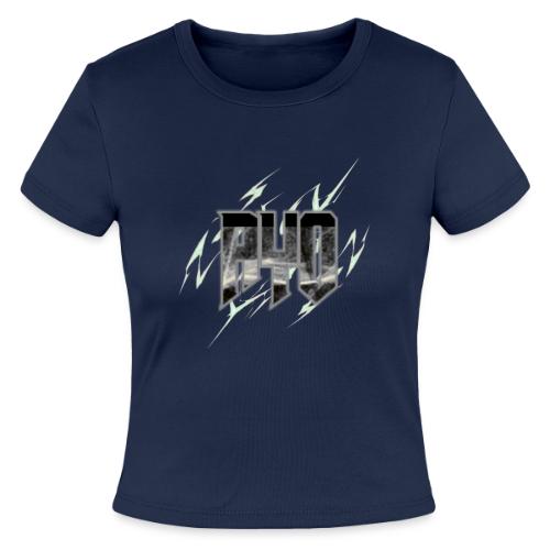 Ayo's Gray - Slim Fit Rib Women's T-Shirt