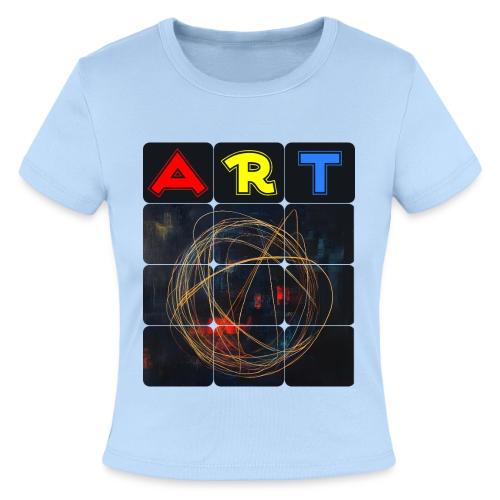 Echoes of Art - Slim Fit Rib Women's T-Shirt