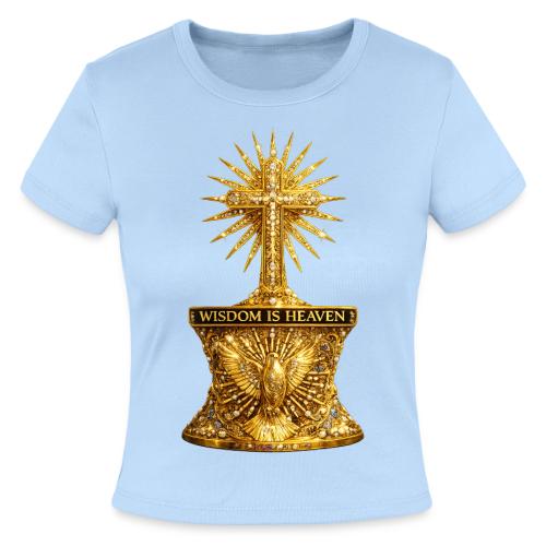 Wisdom is Heaven - Slim Fit Rib Women's T-Shirt