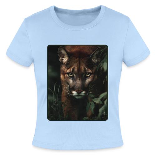 Cougar Jungle Predator Design - Slim Fit Rib Women's T-Shirt