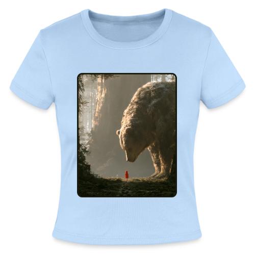 The Bear Who Found the Forest - Slim Fit Rib Women's T-Shirt