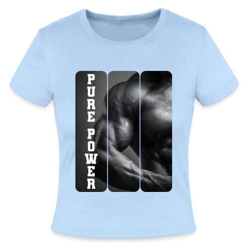 Bodybuilding: Pure Power - Slim Fit Rib Women's T-Shirt