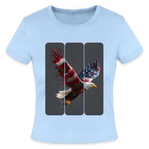 USA: Freedom in Flight - Slim Fit Rib Women's T-Shirt