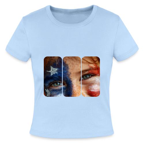 USA: Patriot Gaze - Slim Fit Rib Women's T-Shirt