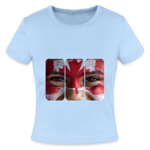 Proudly Canadian - Slim Fit Rib Women's T-Shirt