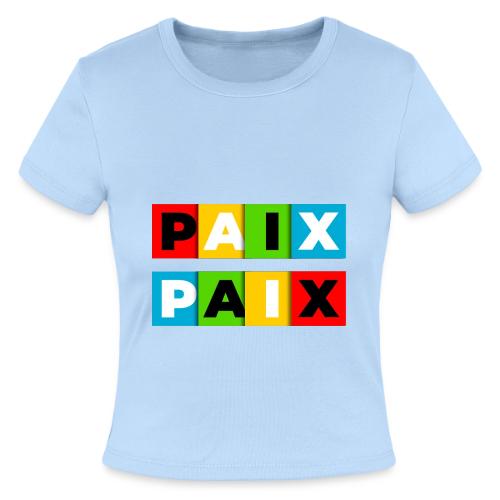 Peace in Colour - Slim Fit Rib Women's T-Shirt