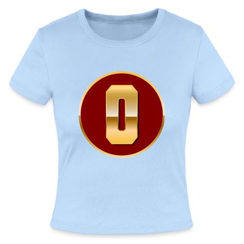 Letter O – Capital Varsity Alphabet Monogram - Slim Fit Rib Women's T-Shirt