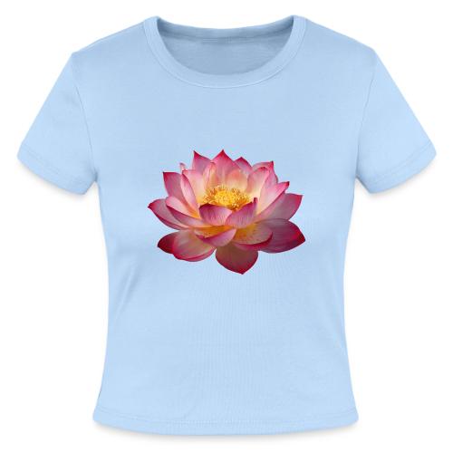 Serenity Lotus Grace - Slim Fit Rib Women's T-Shirt