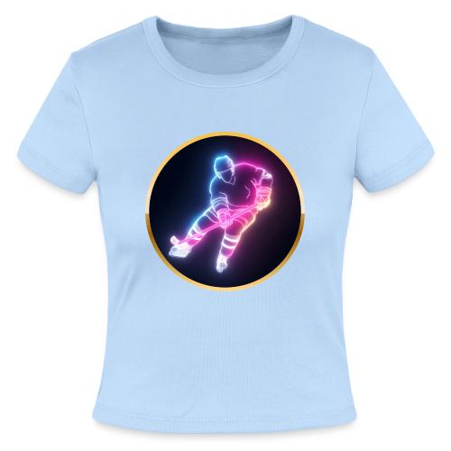 Hockey: Neon Ice Striker - Slim Fit Rib Women's T-Shirt