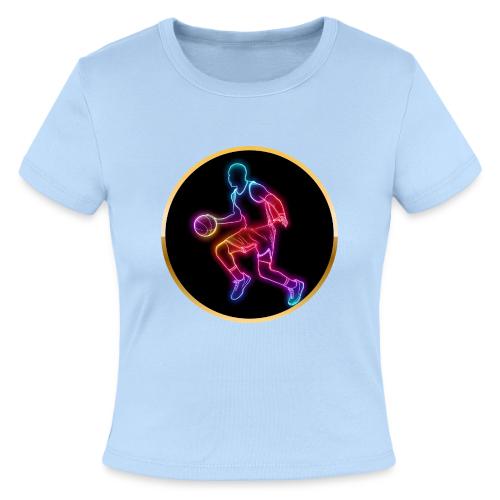 Basketball: Neon Dribble Pulse - Slim Fit Rib Women's T-Shirt