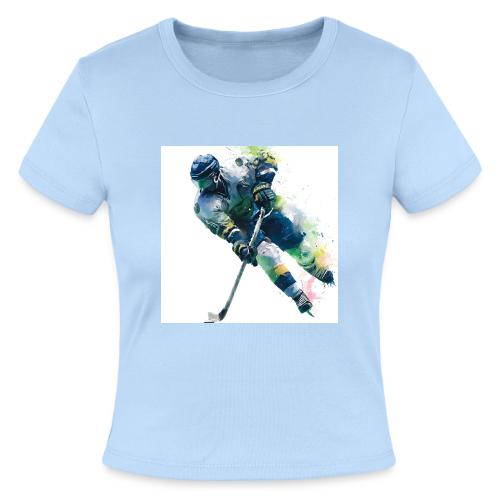 Hockey: Frozen Motion - Slim Fit Rib Women's T-Shirt