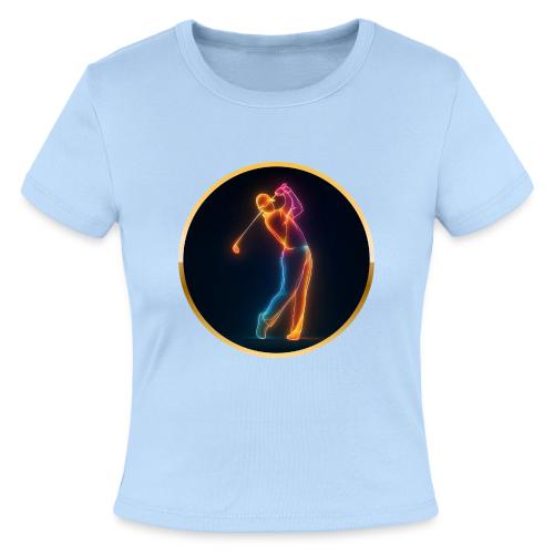 Neon Golf Motion - Slim Fit Rib Women's T-Shirt