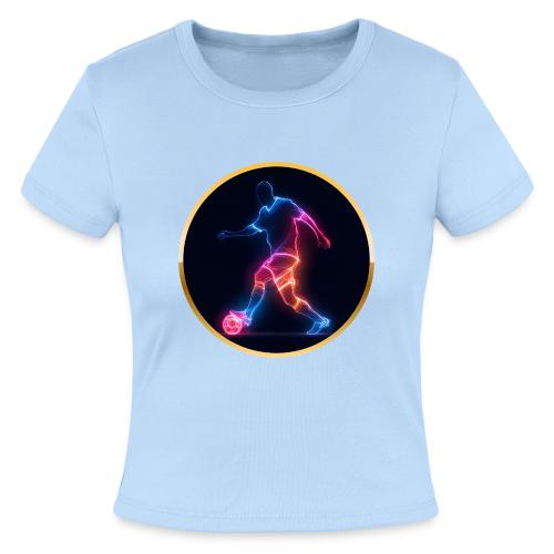Soccer: Electric Kick Ring - Slim Fit Rib Women's T-Shirt
