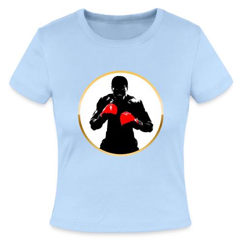 Boxing: Golden Ring Fighter - Slim Fit Rib Women's T-Shirt