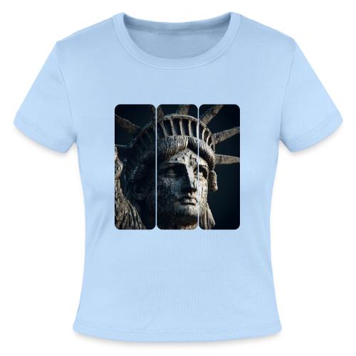 USA: Liberty in Shadows - Slim Fit Rib Women's T-Shirt