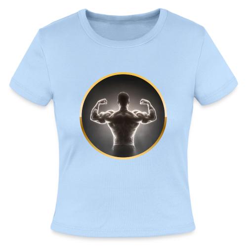 Bodybuilding: Neon Strength Frame - Slim Fit Rib Women's T-Shirt