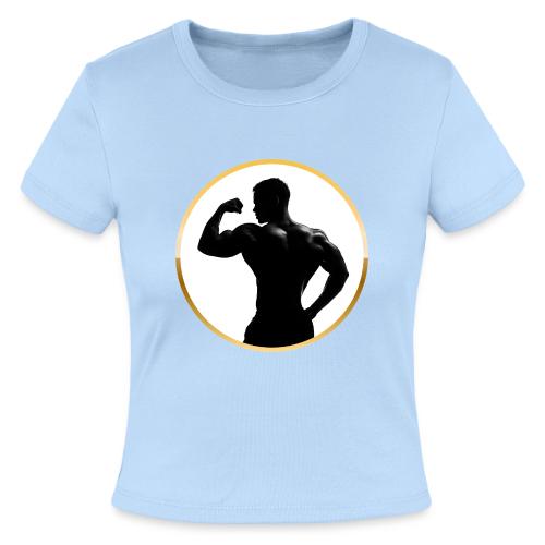 Bodybuilder: Classic Flex Emblem - Slim Fit Rib Women's T-Shirt