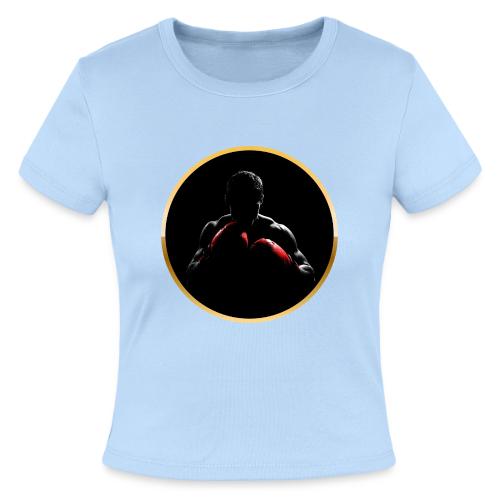 Boxing: Crimson Gloves Fighter - Slim Fit Rib Women's T-Shirt
