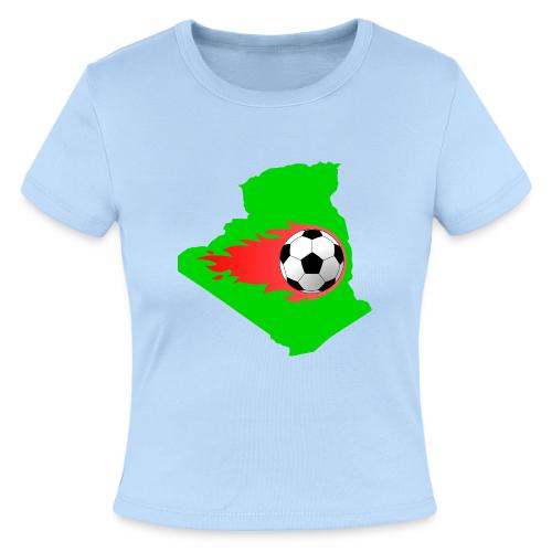 Algerian Football Fire - Slim Fit Rib Women's T-Shirt