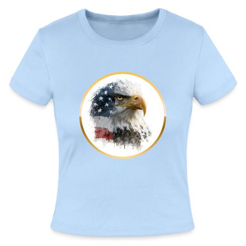 USA: Patriot Wing Emblem - Slim Fit Rib Women's T-Shirt