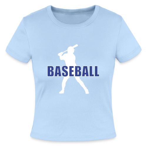 Classic Baseball Swing - Slim Fit Rib Women's T-Shirt
