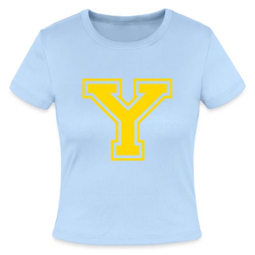 Letter Y – Capital Athletic Alphabet Monogram - Slim Fit Rib Women's T-Shirt