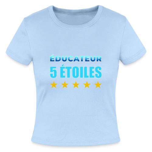 Éducateur 5 Étoiles - Slim Fit Rib Women's T-Shirt