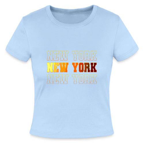 New York Varsity Echo - Slim Fit Rib Women's T-Shirt