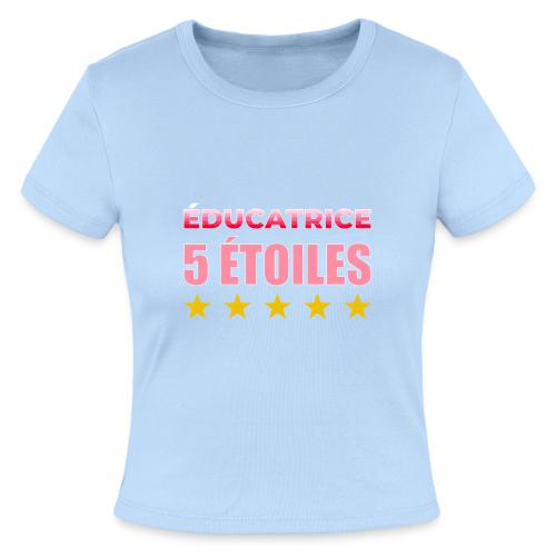 Éducatrice 5 Étoiles - Slim Fit Rib Women's T-Shirt