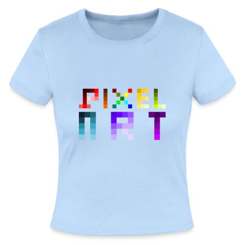 Pixel Art Spectrum - Slim Fit Rib Women's T-Shirt