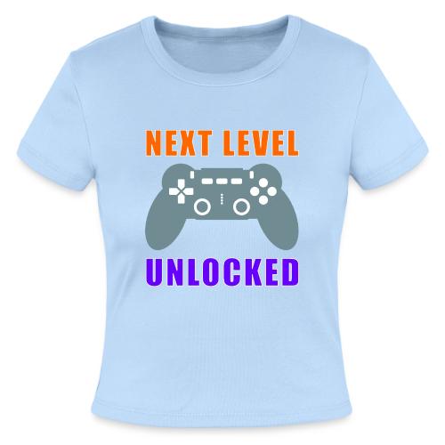 Next Level Unlocked Gamer Design - Slim Fit Rib Women's T-Shirt