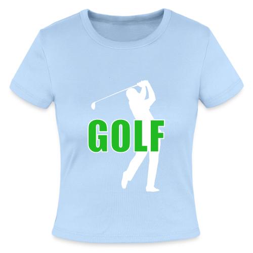 Golf: Classic Golf Motion - Slim Fit Rib Women's T-Shirt