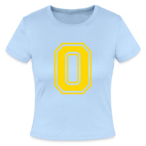 Letter O – Capital Athletic Alphabet Monogram - Slim Fit Rib Women's T-Shirt
