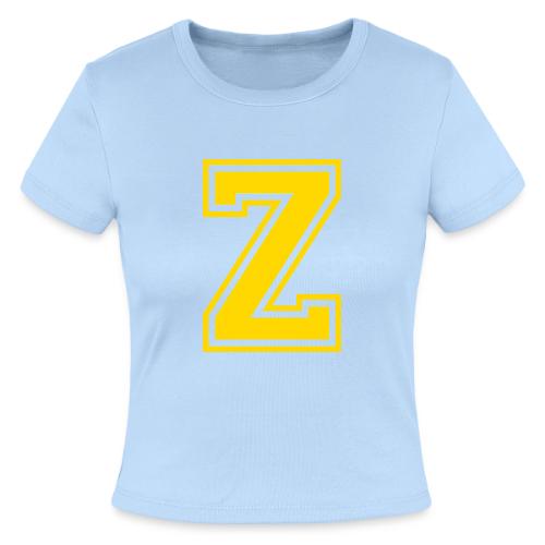 Letter Z – Capital Athletic Alphabet Monogram - Slim Fit Rib Women's T-Shirt