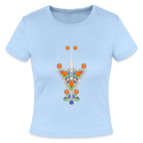 Amazigh: Tazerzit Heritage - Slim Fit Rib Women's T-Shirt