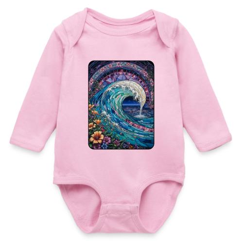Stained Glass Wave - Long Sleeve Baby Bodysuit
