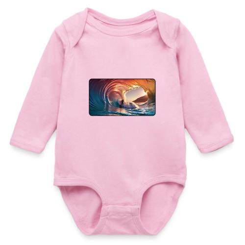 Biggest Barrel Wave - Long Sleeve Baby Bodysuit