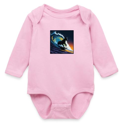 Black Dog Dawn Patrol - Long Sleeve Baby Bodysuit