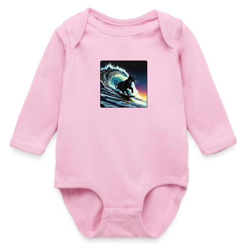 Black Cat Dawn Patrol - Long Sleeve Baby Bodysuit