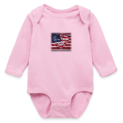 1776-2026 | 250 Years USA - Long Sleeve Baby Bodysuit