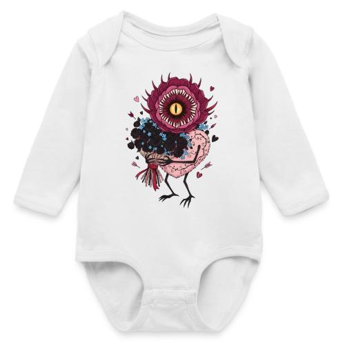 Gothic Valentine Eldritch Bloom – Dark Rom - Long Sleeve Baby Bodysuit
