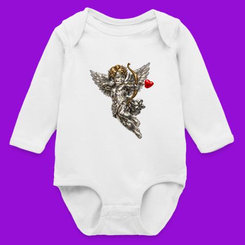 Metallic Cupid - Long Sleeve Baby Bodysuit