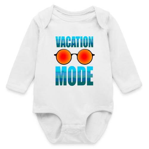 Vacation mode: Ocean Vibes On - Long Sleeve Baby Bodysuit
